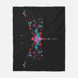 El rosa burbujea manta del paño grueso y suave de