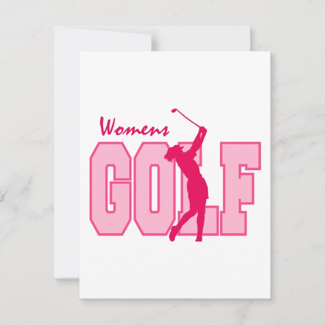 El rosa del golf femenino (Anverso)