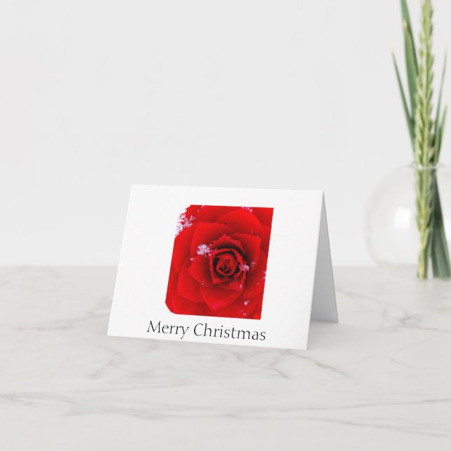 El rosa del notecard del navidad de Sharon (Anverso)