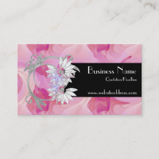 El rosa elegante retro remolina las tarjetas de
