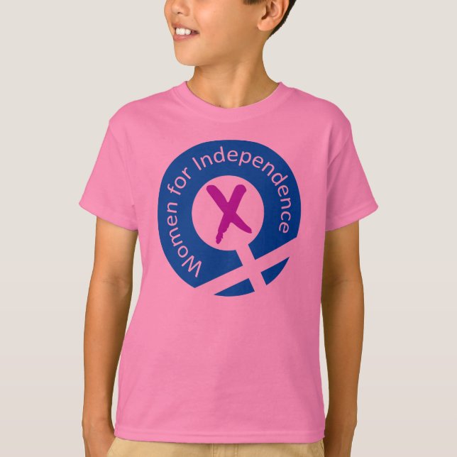 El rosa embroma la camiseta del logotipo (Anverso)