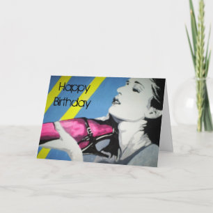 'El rosa es para la tarjeta de cumpleaños de los C