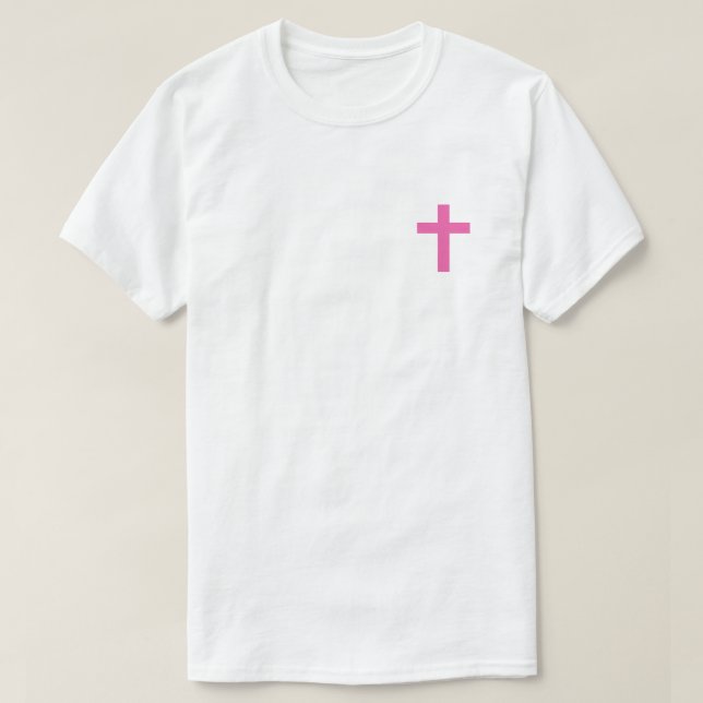 El rosa Jesús me ama a la camiseta (Diseño del anverso)