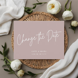 El rosa mínimo moderno cambia la Invitación de fec