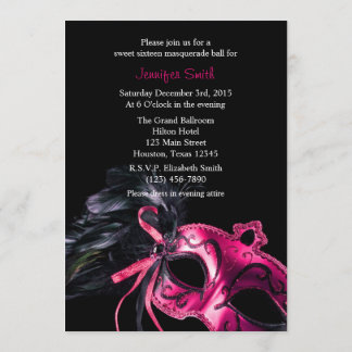 El rosa y el negro disfrazan la invitación de la