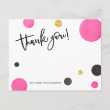 El rosa y el oro le agradecen las tarjetas -