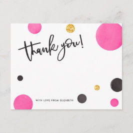 El rosa y el oro le agradecen las tarjetas -