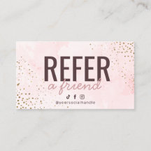 El rosa y el oro modernos le remiten a una tarjeta