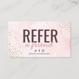 El rosa y el oro modernos le remiten a una tarjeta