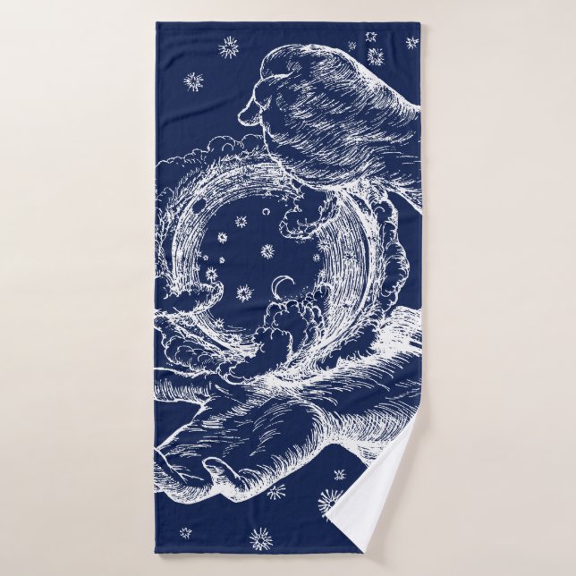 El rubaiyat de la creación de Omar Khayyam (Toalla de baño)