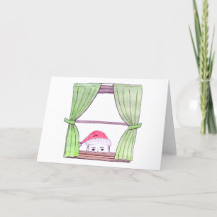 Él sabe... Tarjeta de Navidades en blanco