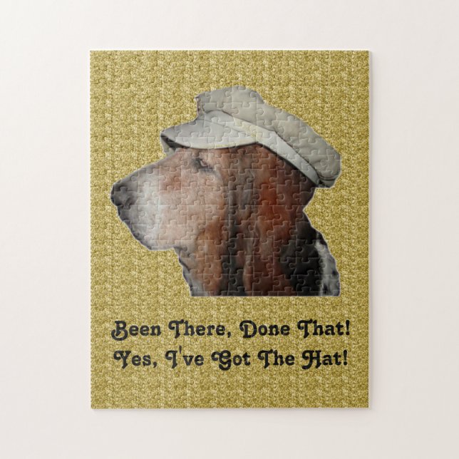 El Sabor Del Puzzle Basset Hound Estuvo Ahí Hecho  (Vertical)