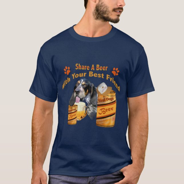 El sabueso azul de la señal comparte el camisetas (Anverso)