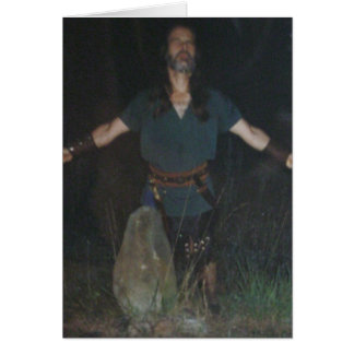 El sacerdote de la madera salvaje en Piedra Perman