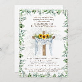 El sacerdote pastor diácono invita al retiro