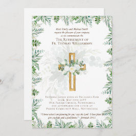 El sacerdote pastor diácono invita al retiro