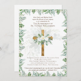 El sacerdote pastor diácono invita al retiro