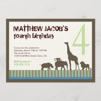 El safari raya la invitación