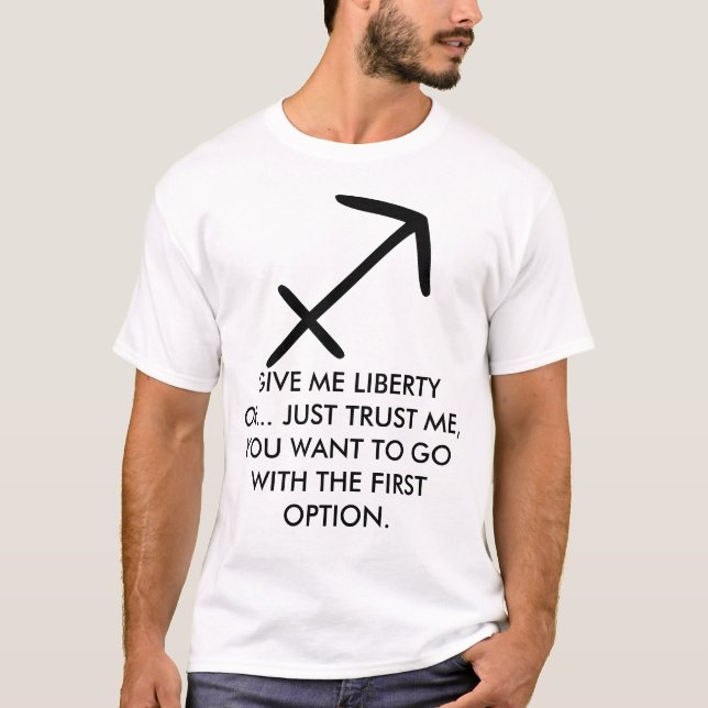 El sagitario "me da camisa de la libertad" (Anverso)