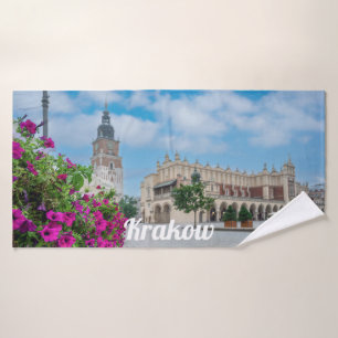 El salón de ropa en la plaza principal de Cracovia