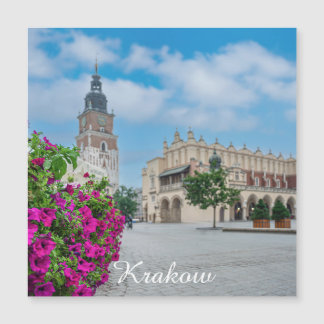 El salón de ropa en la plaza principal de Cracovia