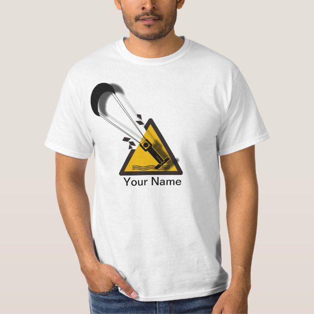 El salto. Camisa del humor de la cometa que (Anverso)