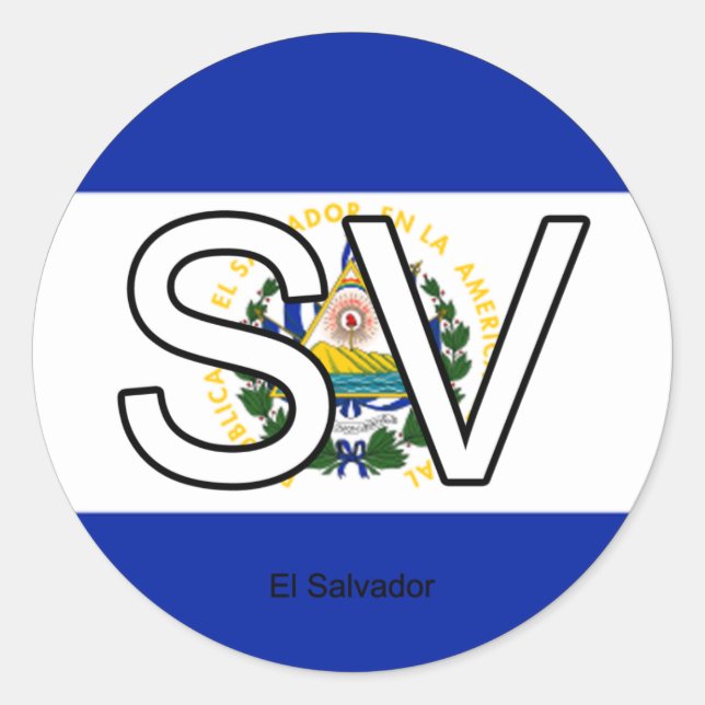 El Salvador Euro Pegatina (Anverso)