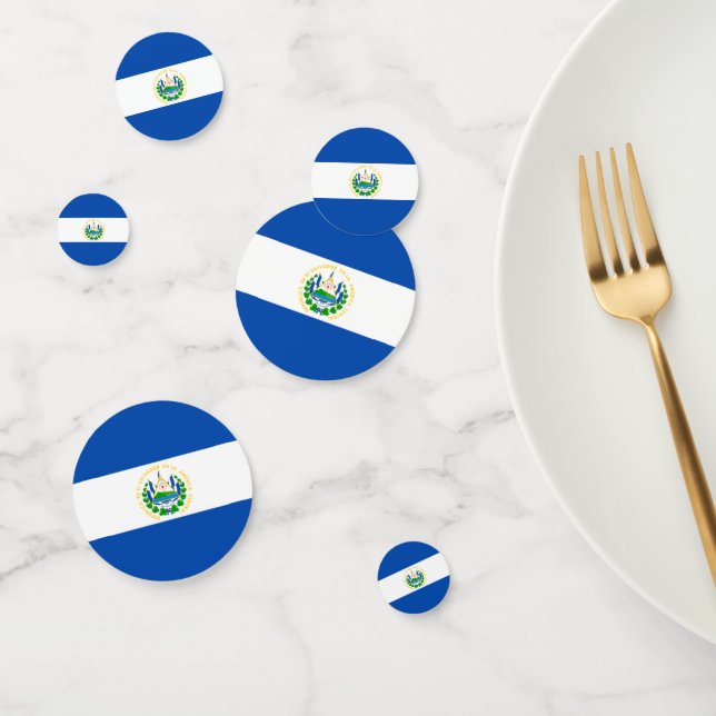El Salvador flag Table Confetti (Grupo)