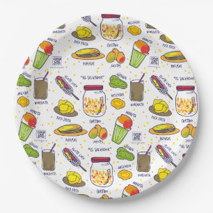 El Salvador, platos papel antojitos salvadoreños
