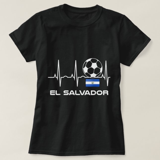 El Salvador Soccer Jersey - El Salvador Futbol Te (Diseño del anverso)