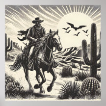 El salvaje arte blanco y negro del oeste