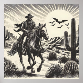 El salvaje arte blanco y negro del oeste