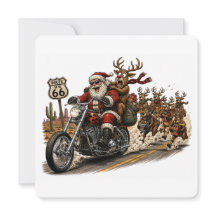 El Salvaje Paseo de Santa por la Ruta 66 en Navida