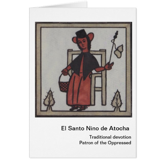 EL Santo Nino de Atocha Card (Frente)
