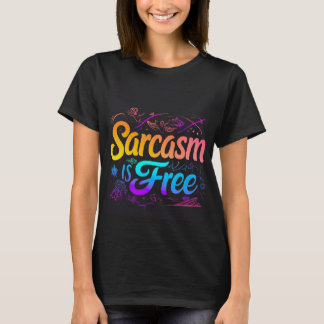 "El sarcasmo es libre" tipografía camiseta - Diver
