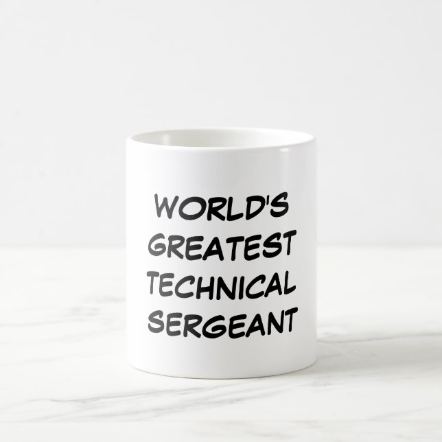El "sargento técnico más grande" taza del mundo (Centro)