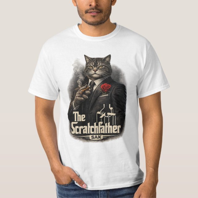 El Scratchfather | Camiseta Parodia de Gato Mafios (Anverso)