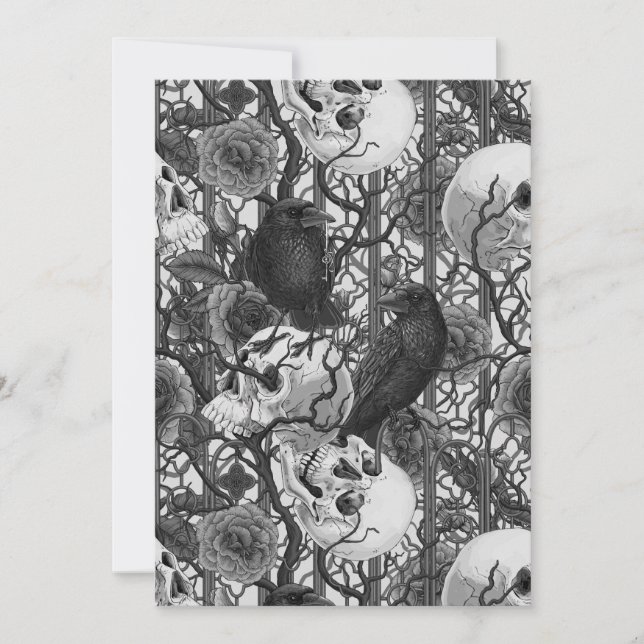 El secreto de Raven. Ilustracion gótico oscuro y m (Anverso)