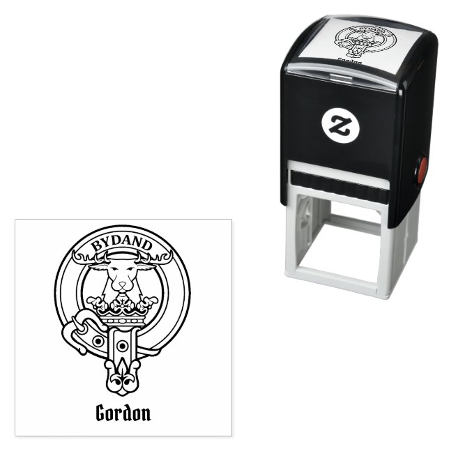 El sello de autotinta del clan Gordon Escudo (In Situ)