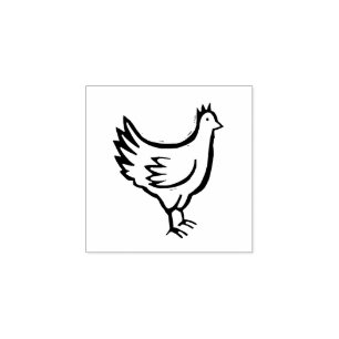 El sello de la comida de pollo DIY Boda de la ofer