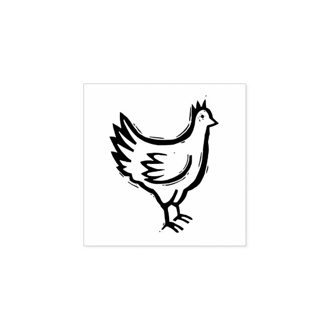El sello de la comida de pollo DIY Boda de la ofer (Impresión)