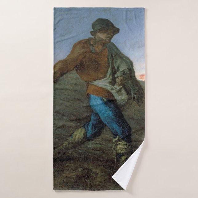 El sembrador, Jean-Francois Millet (Toalla de baño)