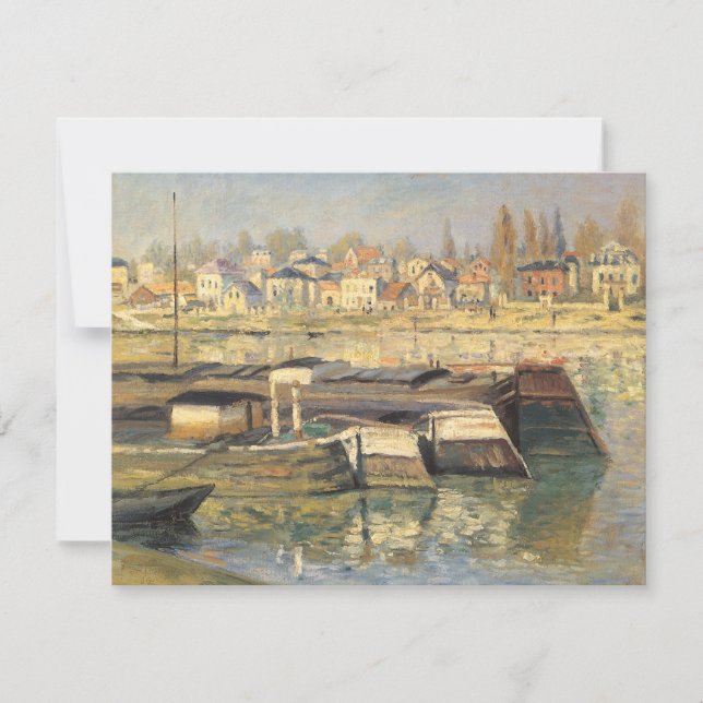 El Sena en Asnieres por Claude Monet (Anverso)