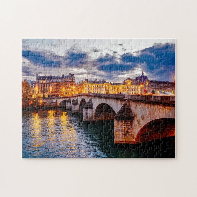 El Sena París. Rompecabezas (Horizontal)
