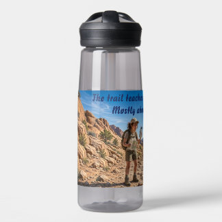 El sendero enseña... sobre la sed Botella de agua