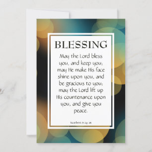 EL SEÑOR BENDIGO TIENES 6:24-26