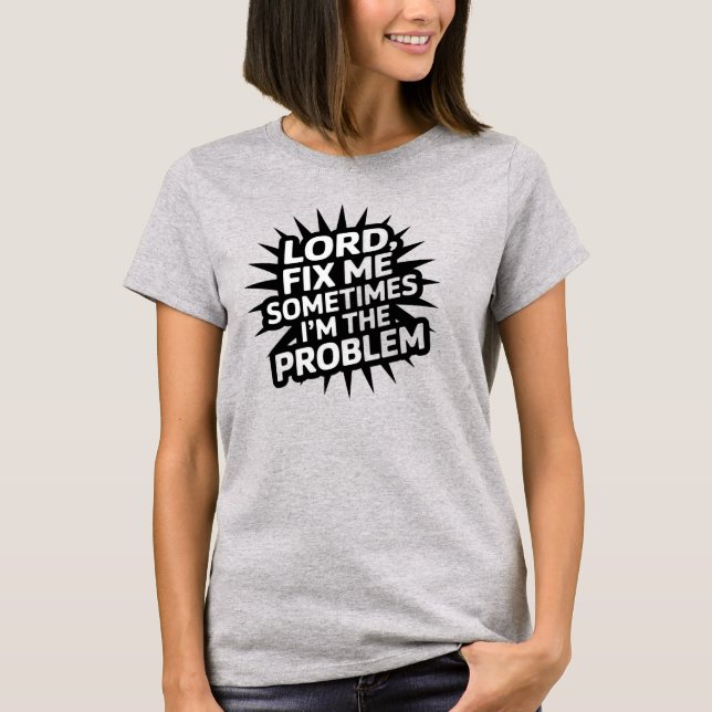 El Señor De La Camiseta Cristiana Fix Me (Anverso)