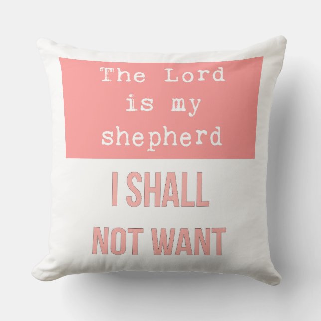 El señor es mi almohada del pastor (Anverso)