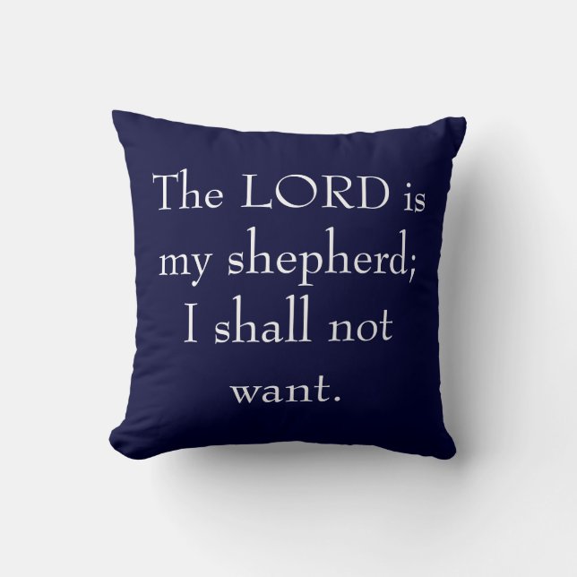 El SEÑOR es mi almohada del pastor (Anverso)