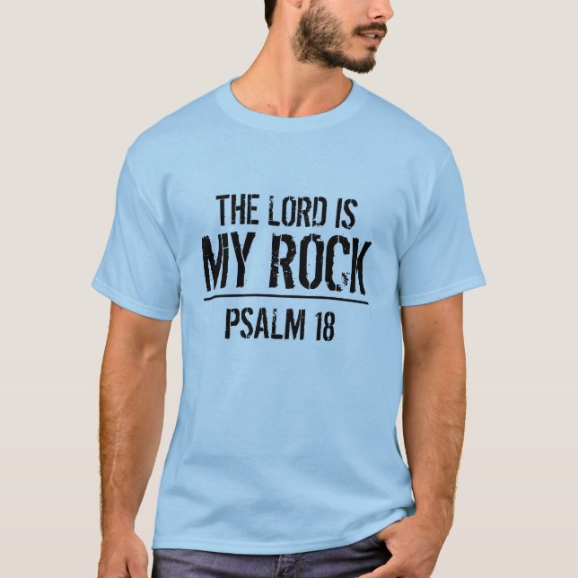 El señor es mi camiseta del salmo 18 del verso de (Anverso)